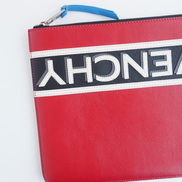 Authentic Preowned Givenchy Red Leather Clutch - Picture 2 of 13